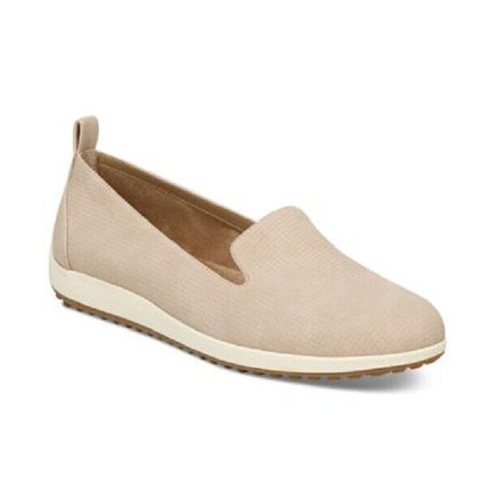 Giani Bernini Women's Billie Memory Foam Slip-on Flats, Taupe Woven Size 8.5M